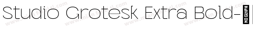 Studio Grotesk Extra Bold字体转换